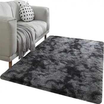 Szary dywan krawat barwienie pluszowe, miękkie dywany do salonu, sypialni antypoślizgowe dywaniki podłogowe sypialnia absorpcja wody dywan dywany