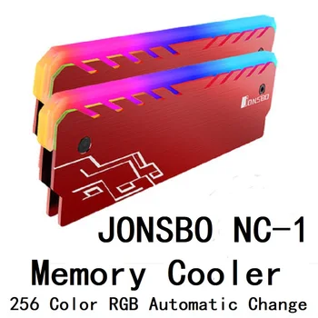 2 szt. pamięci chłodzące kamizelki radiator Cooler shell RGB LED 256 automatyczny efekt świetlny aluminiowy radiator do pulpitu pamięci ram DDR3 DDR4