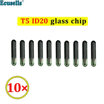 10 szt./lot transponder chip T5 ID20 Glass auto car key chip ID20 glass chip