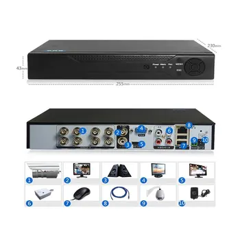 8 kanałów H. 264 DVR Surveillance Security 960H Rejestrator DVR P2P dysk twardy magnetowid wsparcie dla zdalnego monitorowania telefonu