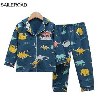 TUONXYE dzieci kreskówka dinozaur piżamy dla dziewczynek dzieci zwierząt drukowanych piżamy dla dziewczynek piżama dziecięca domowa odzież dla chłopców bielizna nocna