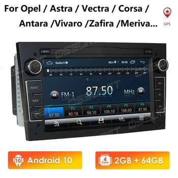 Radio samochodowe 2 Din Android10 NODVD GPS, Radio audio do Opel Astra H G J Antara corsa vectra Vivaro astra H zafira b 2din stereo