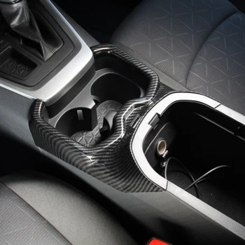 CarManGo do Toyota Rav 4 XA50 2019 2020 Car Center Console Cup Holder Panel Trim Decor Cover Frame Sticker Interior Accessories