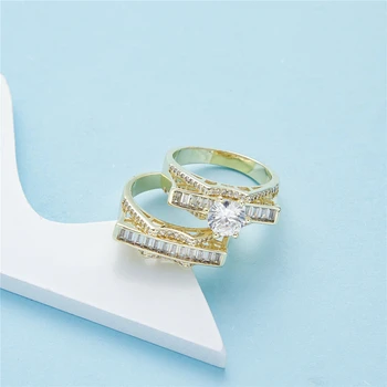 2020 Oct Palec Pierścień Kobiet Okrągły Kryształ Cezar Pierścień Złoty Kolor Etniczne Dekoracje Ślubne Pierścień