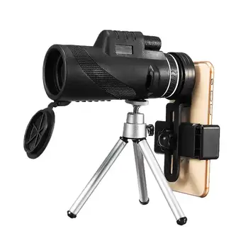 40x60 zoom wodoodporny noktowizor teleobiektyw HD okular teleskop ze statywem uniwersalny dla Android smartphone telefon