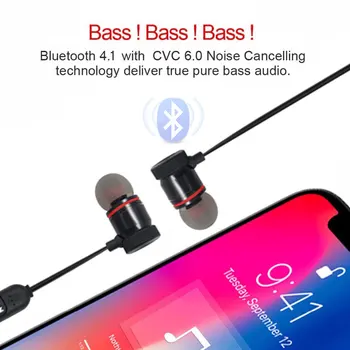 Słuchawki Bluetooth Sportowy Pasek Na Szyję Magnetyczny Bezprzewodowy Zestaw Słuchawkowy Stereo Słuchawki Muzyczne, Metalowe Słuchawki Z Mikrofonem Dla Wszystkich Telefonów P17