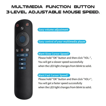 G50S bezprzewodowy Fly Air Mouse żyroskop 2.4 G Smart Voice Remote Control for TV Box 1XCE