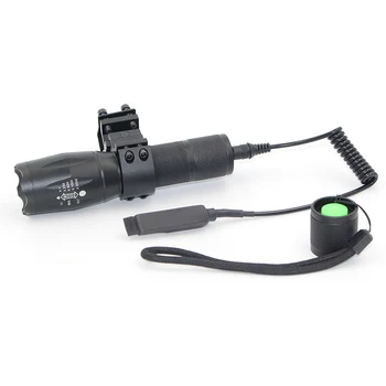 FX-DZ50A100 Hunting light latarka LED lighting T6 5000Lm zoomable torch lantern portable light Remote Switch Charger tool box