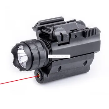 M008A 2 w 1 czerwona kropka celownika + LED polowanie pistolet laserowy światła 250 lumenów taktycznej broni światło latarki latarki do pistoletu pistolet