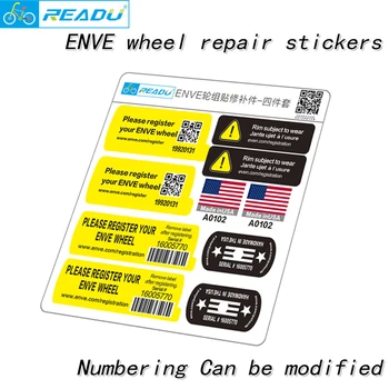 SES wheel repair naklejki rower carbon circle wheel repair patch mała żółta etykieta flaga Stanów Zjednoczonych
