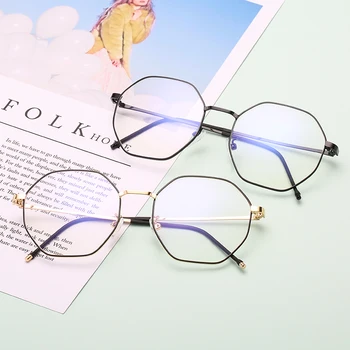 2018 new metal Shield glasses frames Women female Leisure glassesClear Lens Glasses frames fashion Reading eyewear