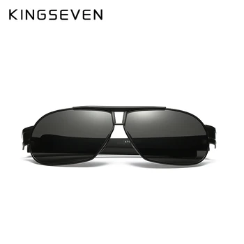 KINGSEVEN marki męskie okulary stop soczewki polaryzacyjne okulary vintage akcesoria okulary dla mężczyzn UV 400 N7516