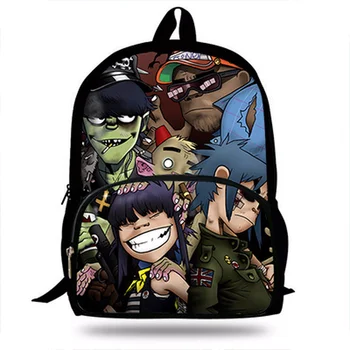 2020 nowy Gorillaz kreskówka druku plecak torby szkolne dla młodzieży, chłopców, dziewcząt studentów torba codziennie Mochila Эсколар torby na ramię