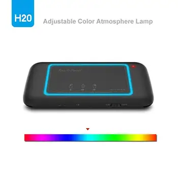 H20 Mini Backlight Touchpad Klawiatura Kontroler Bezprzewodowy Powietrznej Myszy