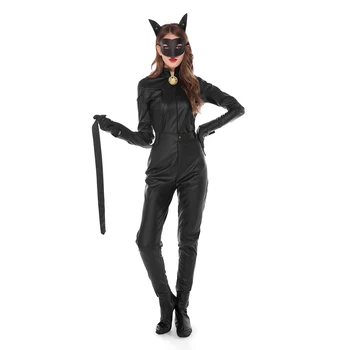 Superbohater Czarny Kot Noel Cosplay Kostium Dorosłych Kobiet Święto Halloween Party Gry Fabularne Kobieta Kot Kostiumy Strój