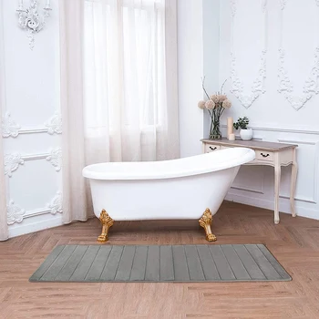 Pianki miękkie dywaniki łazienkowe - antypoślizgowe chłonne maty łazienkowe bardzo duży rozmiar Biegacz długi dywanik do kuchni, łazienka, podłogi 60X16