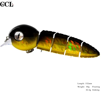 CCL Perfect 6 inch 40g Multi Jointed Fishing Lures Swimbait wobbler (zespół muzyczny) Bait Fishing Lures wobbler (zespół muzyczny) Minnow Custom NEW