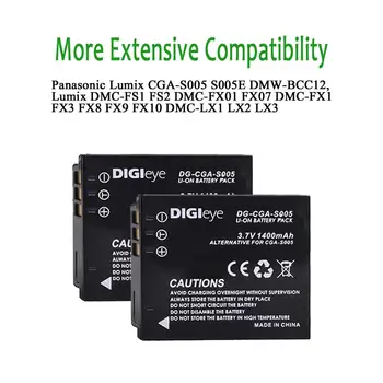 2szt CGA-S005 DMW-BCC12 bateria + podwójny USB ładowarka dla Panasonic Lumix DMC FX1 FX3 FX8 FX9 FX10 FX12 FX50 FX100 LX1 LX2 LX3