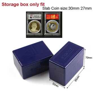 Small one 804217 PCCB Certified Coin Połaci Storage box For 10coins połaci White color only fit coin połaci 27mm and 30mm