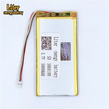 Plug 1.0-4P 5060100 3.7 V 5000mAh tablet pc 7 inch MP4 MP5 akumulator litowo-polimerowy akumulator Li-po battery
