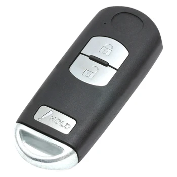 Keyecu Smart Remote Car Key Shell Case 2+1 przyciski do Mazda 3 2016-18, CX-5 CX-3 2013-2017 SKE13D-01
