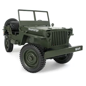 JJRC Q65 1:10 RC Car 2.4 G 4WD Cabrio Remote Control Light Jeep Four-Wheel Drive Off-Road Military Climbing Car Toy Kid Gift