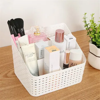 WBBOOMING Makeup Organizer Box For Cosmetics Desk Office Storage Skincare Case Lipstick Case Sundries Jewelry Organizer Box