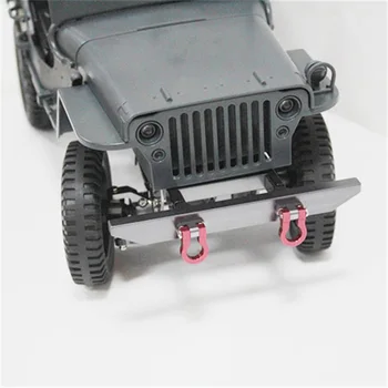 Dla Q65 C606 D844 1:10 2.4 G cabrio Jeep Car Upgrade metalowe części serwa baza podnoszenia końcówki przedni zderzak przyczepa