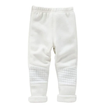 2020 Baby Kid Girls Leginsy Spodnie Podstawowe Elastyczny Pas Ciepłe Grube Wąskie Ciepłe Zimowe Dziecięce Tekstylne Spodnie