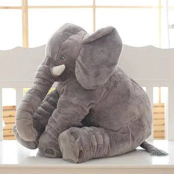 40 cm/60 cm elefant Spielzeug Kinder Schlafen Kissen Nette Gefullte kissen Baby Begleiten puppe Weihnachten Geschenk