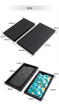 100 szt Hurtownia puste opakowania, pudełko do iPhone 7Plus Case luksusowe opakowanie do Samsung S8 Case pudełko z ustawieniem
