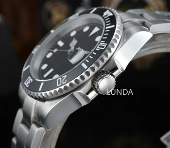 40 mm auto szkło szafirowe męskie zegarki automatyczne Relogio masculino luksusowe zegarki noob factory