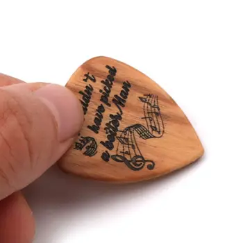 3 szt./kpl. ręcznie wykonane drewniane pudełko wyboru gitary i kilofy wiosła dla gitarzysty melomanów prezenty