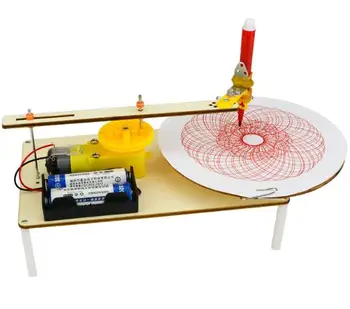 DIY elektryczny tnący rysunek dziecko fizyka eksperyment naukowy materiał wynalazku zestaw student zebrać model zabawki