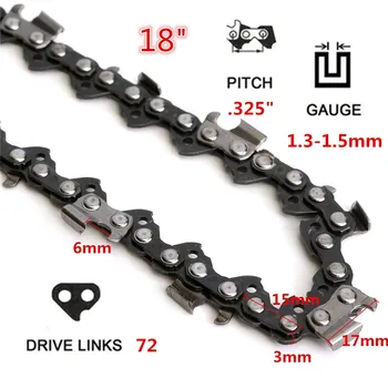 1 72 Link Chainsaw Saw Chain Metal nadaje się do chińskiego importu 4500 & 5200 Etc do stosowania w przenośnych łańcuchowych пилорамах powierzchnia jest gładka