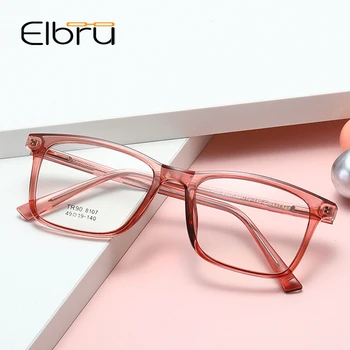 Elbru Women Luxury Acetate Glasses Frame Krótkowzroczność Okulary Przepisane Im Zawias Sprężynowy Silikonowe Krótkowzroczne Punkty