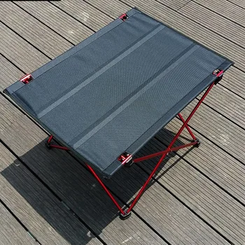 VILEAD przenośny stół kempingowy 57*42*38 cm 6061 aluminiowa składana wytrzymała turystyczny sprzęt do grillowania, odkryty piesza plaża wodoodporny stół