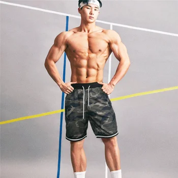 2020 siłownie mężczyźni kamuflaż uciskowe fitness szorty mężczyźni Kulturystyka przyczynowe szorty męskie letnie szybkoschnące plażowe krótkie Homme