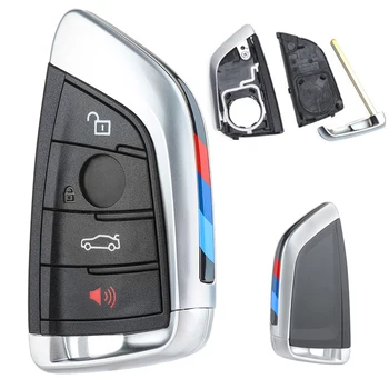 Wymiana KEYECU Smart Remote Key Shell Case z za pomocą przycisków 3/4 - brelok do BMW X1 X4 X5 X6 15 16 17 2018 FCC ID: NBGIDGNG1