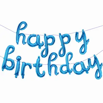 16-calowe litery Z okazji urodzin фольгированные balony Urodzinowe dekoracje dzieci alfabet balony Baby Shower dostawy