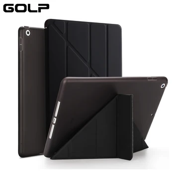 Dla ipad pro 10.5 case, GOLP PU Leather+Soft TPU back flip Magnetic protect smart cover do iPad Air 3 2019 case