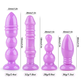 4 szt./kpl. realistyczne dildo anal wtyczkę bez wibrator strap-on duży penis członek przyssawka masturbator sex zabawki dla kobiet seks towary
