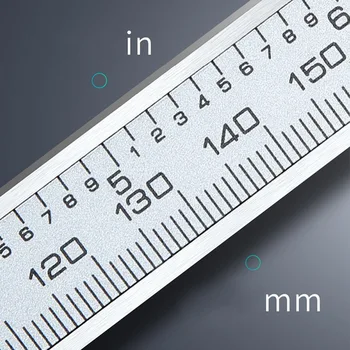Cyfrowa suwmiarka ze stali nierdzewnej elektroniczne штангенциркули 6 cali 0-150 mm Metalowy mikrometr pomiarowy suwmiarka czujniki