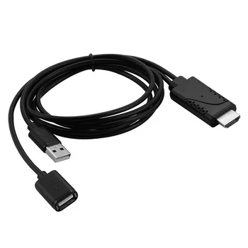 USB Żeński-HDMI męski HDTV adapter kabel do iPhone 7/7plus/6s 6 plus Android PR sprzedaż