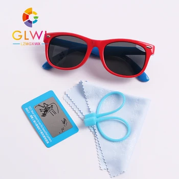Okulary dla dzieci chłopcy okulary polaryzacyjne dla dzieci elastyczne ramki okulary dziewczyny sportowe dla dzieci cienie kolorowe okulary przeciwsłoneczne UV 400