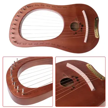 Poręczna, Praktyczna Harfa Z Litego Drewna 10 Sekcję Ciągu Лирная Harfa Instrument Muzyczny Prezenty