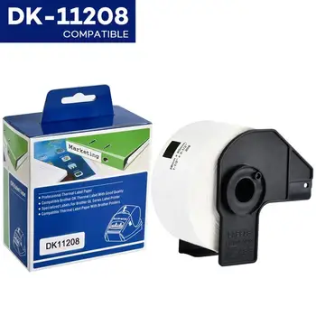 Yance 1 Rolka DK-11208 drukarki zgodnej термоэтикеток Brother DK 11208 DK 208 Die-Cut standardowe etykiety adresowe do QL570 QL700