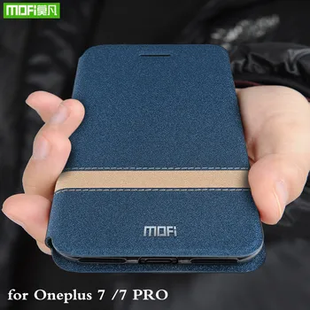 MOFi Case for Oneplus 7 Cover for Oneplus7 7 Pro Flip Housing Oneplus7pro Coque TPU PU Leather Book Stand One Plus 7pro Folio