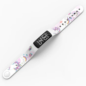 Modne bajki kolorowe kamuflażu damskie Cyfrowy zegarek sportowy Wodoodporny świecące damskie zegarki ładowanie led zegarek 2020