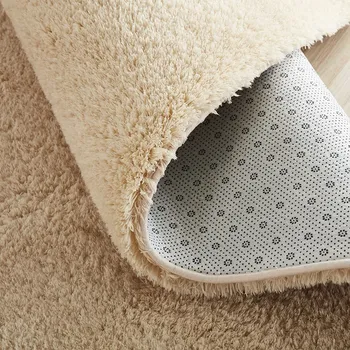 Super miękkie, aksamitne dywany baranka kryty nowoczesny frotte mat jedwabisty dywan sypialnia antypoślizgowe maty podłogowe plac plac dywan dziecięcy, dywany